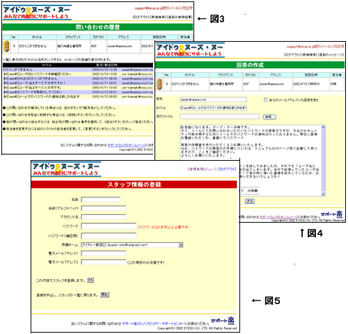 「サポート楽(らっく)」というASPサービスの例