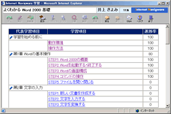 図３ 進捗状況が適宜表示される