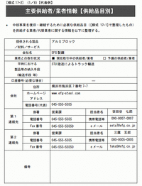 図表6 :BCP記入シートの一例(基本コースのサンプル)ダウンロードページ